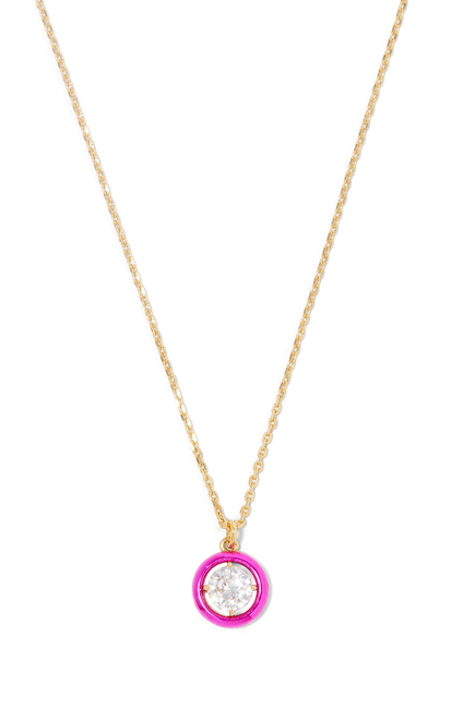 Dream In Color Pendant Necklace, Plated Metal & Cubic Zirconia
